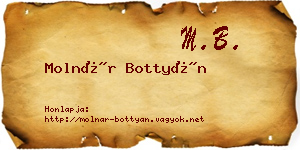 Molnár Bottyán névjegykártya